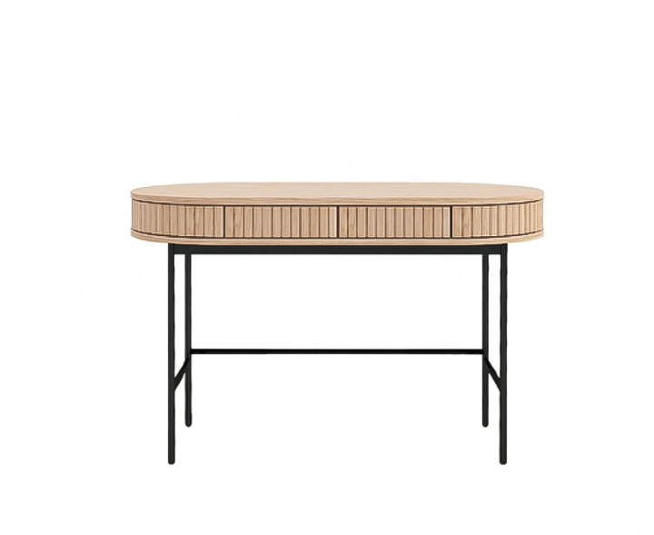 Skrivebord \'Holmvik\' - Natur/Svart i gruppen Møbler / Bord / Skriveborde hos Reforma (2377-1-metalleg)