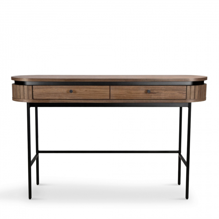 Skrivebord \'Kärra\' - Valnød/Svart i gruppen Møbler / Bord / Skriveborde hos Reforma (2378-walnut-svart)