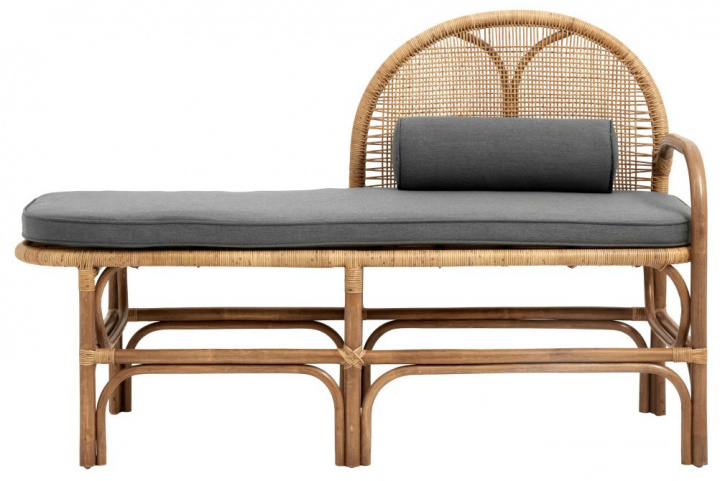 Bænk/Chaiselong \'Bali\' - Rattan/Grå i gruppen Møbler / Sidde møbler / Bænke hos Reforma (2555)