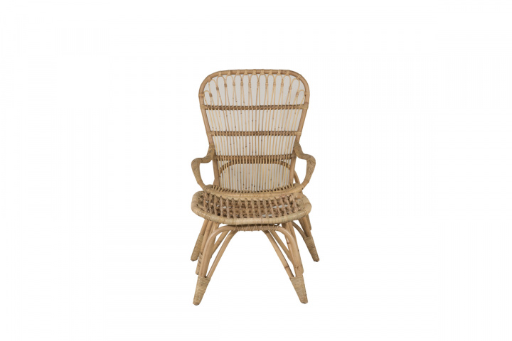 Lænestol \'Ella\' – Natur/Hvid i gruppen Møbler / Havemøbler / Ude-stole hos Reforma (2571-6011)