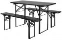 Bord og bænke \'Garden\' 160x60cm - Sort