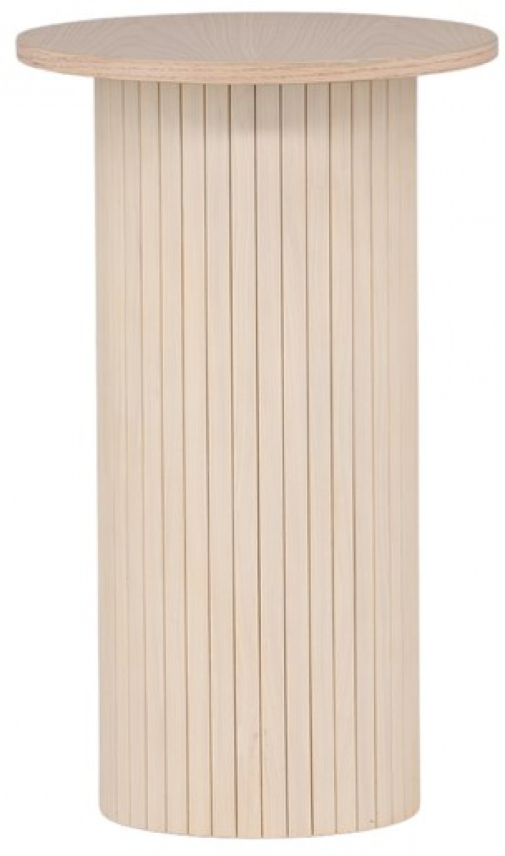 Sidebord \'Barkaby\' Rund 40cm - Beige i gruppen Møbler / Bord / Sofaborde hos Reforma (29993-101)