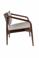 Stol \'Torrance\' - Valnød/Beige