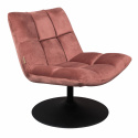 Lænestol \'Bar\' - Sammet/Rosa