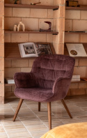 Lænestol \'Lenn\' 75x67 - Lilla