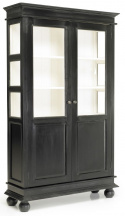 Vitrineskab \'Double Cabinet\' - Sort