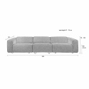 Sofa \'Wings\' 4-5 sæders - Brun