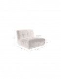 Sofa \'Giada\' 1-sæde - Terra