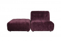 Sofa \'Giada\' 1-sæde - Blomme