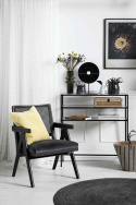 Lænestol \'Wickerwork\' - Rattan/Sort