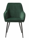 Stol \'Siena\' - Grøn/Sammet