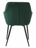 Stol \'Siena\' - Grøn/Sammet
