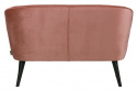 Sofa \'Sara\' - Rosa/Sammet