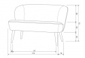Sofa \'Sara\' - Grøn/Sammet