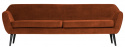 Sofa \'Rocco\' - Rust/Sammet