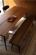 Bænk \'Alagon\' 120x40cm - Brun