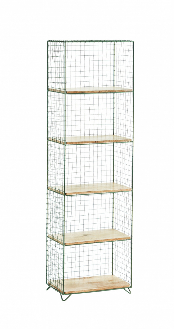 Hylde \'Iron\' - Grøn/natur i gruppen Møbler / Hylder & opbevaring hos Reforma (35587GRN)
