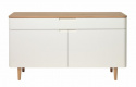 Sk&aelig;nk/Sideboard \'Granvik\' 140cm - Hvid/Eg