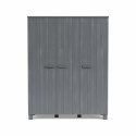 Skab \'Dennis\' 3 døre - Stålgrå