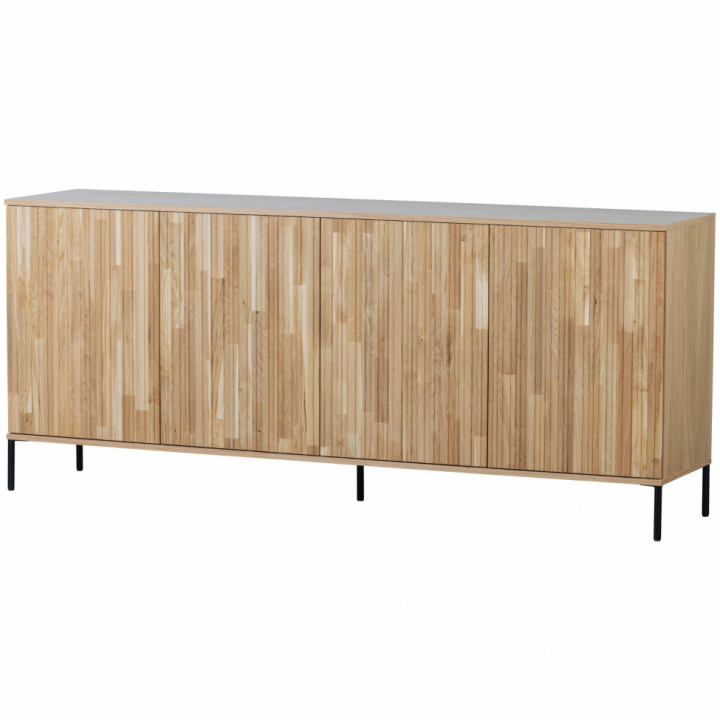 Skænk ‘New Gravure’ 200 cm - Eg/Sort i gruppen Møbler / Hylder & opbevaring / Sideboards hos Reforma (373471-B)