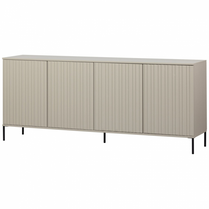 Skænk ‘New Gravure’ 200 cm - Beige/Sort i gruppen Rum hos Reforma (373471-D)