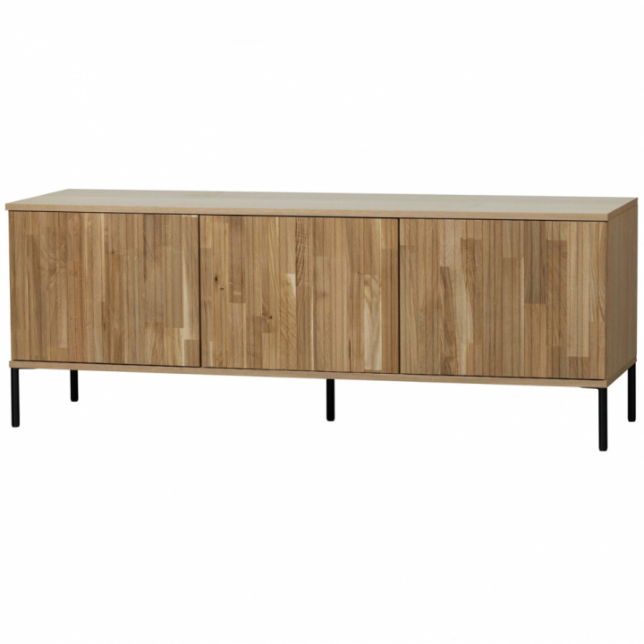 TV-bord ‘New Gravure’ 150 cm - Eg/Sort i gruppen Møbler / Hylder & opbevaring / TV-Bænke hos Reforma (373473-B)