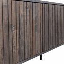 TV-bord ‘New Gravure’ 150 cm - Mørkebrun/Sort