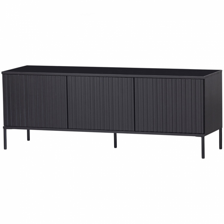 TV-bord ‘New Gravure’ 150 cm - Sort/Sort i gruppen Møbler / Hylder & opbevaring / TV-Bænke hos Reforma (373473-Z)
