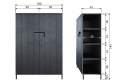 Garderobe \'Bruut\' 2 døre - Sort