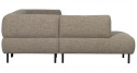 Venstre hjørnesofa \'Lloyd\' - Brun