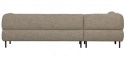 Venstre hjørnesofa \'Lloyd\' - Brun