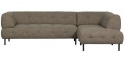 Højre hjørnesofa \'Lloyd\' - Mørkebrun