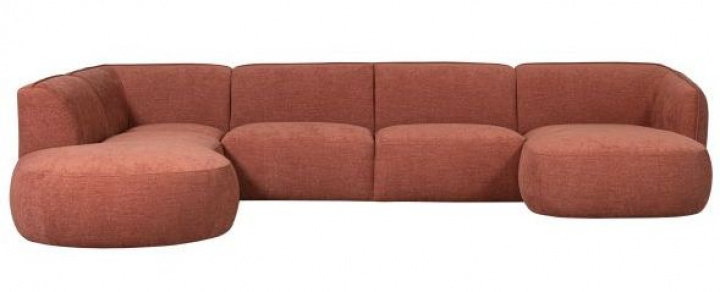 Sofa venstre \'Polly\' - Terrakotta i gruppen Møbler / Sofaer / Chaiselong sofaer hos Reforma (374003-R)