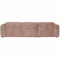 Sofa ‘Cloud’ 3-personers chaiselong venstre - Brungrå/Rosa