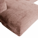 Sofa ‘Cloud’ 3-personers chaiselong venstre - Brungrå/Rosa