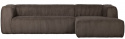 Sofa \'Bean\' 4-sæder - Brun/Manchester