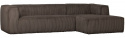 Sofa \'Bean\' 4-sæder - Brun/Manchester