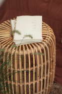 Puf \'Sol\' - Rattan 