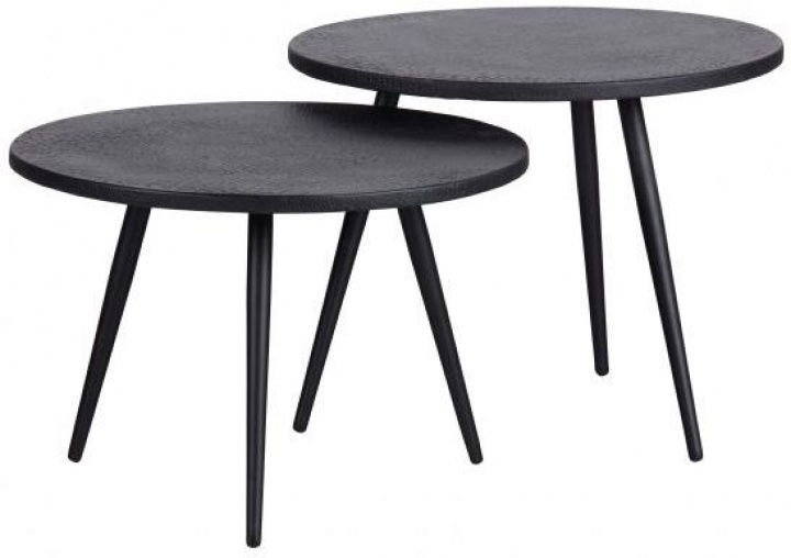 Sidetabel \'Suze\' 2 dele - Sort i gruppen Møbler / Bord / Sofaborde hos Reforma (377225-Z)