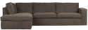 Sofa \'Freddie\' 4-sæder - Mørkebrun