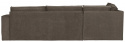 Sofa \'Freddie\' 4-sæder - Mørkebrun