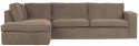 Sofa \'Freddie\' 4-sæder - Lys brun