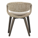 Spisestol ‘Yossi’ - Beige/Mørkebrun