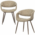 Spisestol ‘Yossi’ - Beige/Kobber
