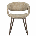 Spisestol ‘Yossi’ - Beige/Kobber