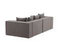 Sofa \'Gällivare\' 3-sæde - Grå