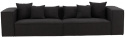 Sofa \'Jokkmokk\' 4-sæde - Sort