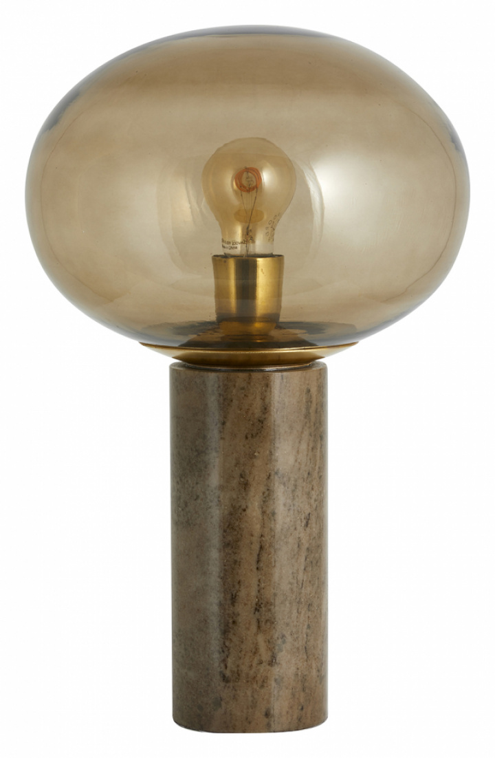 Bordslampa \'Bes\' - Smoked/Mässing i gruppen Belysning / Lamper / Bordlamper hos Reforma (4079)