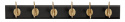 Hängare \'Hooks\' S - Svart/Guld 