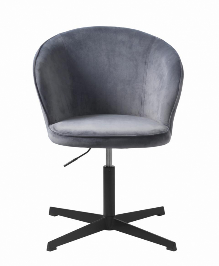 Kontorstol \'Lyon\' - Grå velour i gruppen Møbler / Sidde møbler / Kontorstole hos Reforma (41310012)